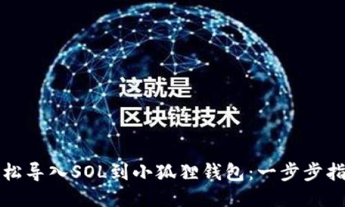 轻松导入SOL到小狐狸钱包：一步步指南