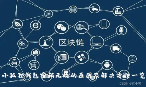 小狐狸钱包密码无效的原因及解决方法一览